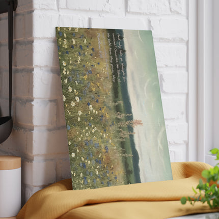 "Consider the Lilies" Glass Cutting Board