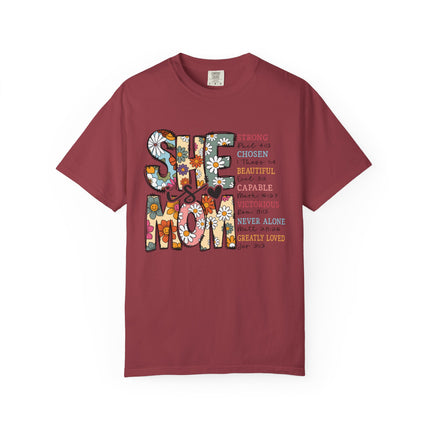 She Is Mom Comfort Color T-Shirt