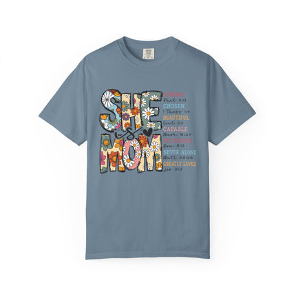 She Is Mom Comfort Color T-Shirt