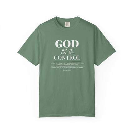 God Is In Control | Unisex Garment-Dyed T-Shirt