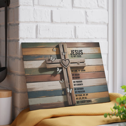 Jesus Is | Glass Charcuterie & Cutting Board