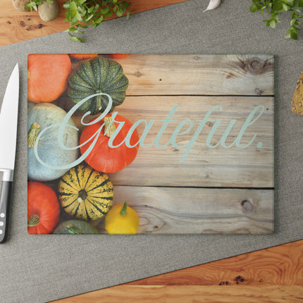 GRATEFUL. | Grateful. Thankful. Blessed. Part 1 of 3 | Tempered Glass Charcuterie & Cutting Board Set