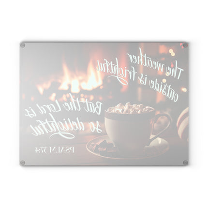 Psalm 37:4 The Lord is Delightful | Glass Charcuterie & Cutting Board
