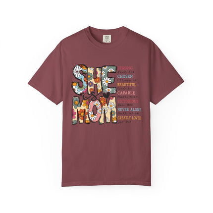 She Is Mom Comfort Color T-Shirt