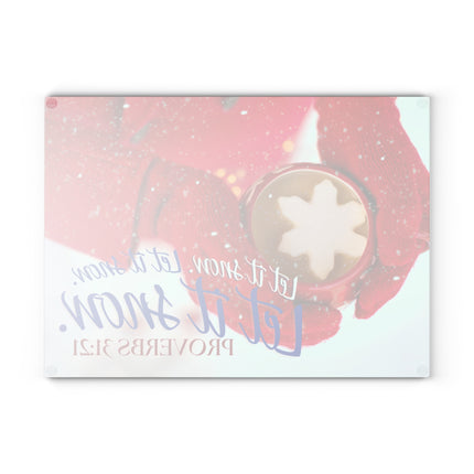 Clothed In Crimson | Glass Charcuterie & Cutting Board