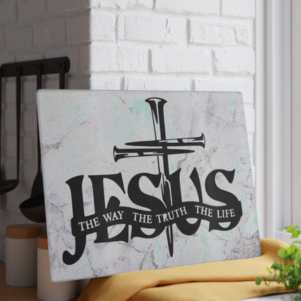 The Way, The Truth, The Life | Glass Charcuterie & Cutting Board
