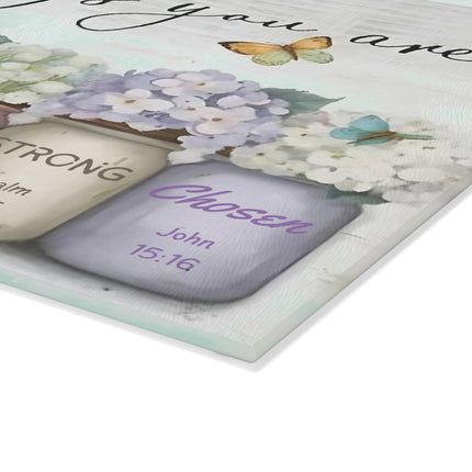 God Says You Are | Glass Charcuterie & Cutting Board