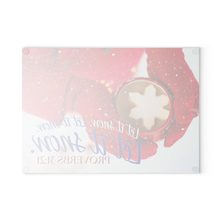 Clothed In Crimson | Glass Charcuterie & Cutting Board