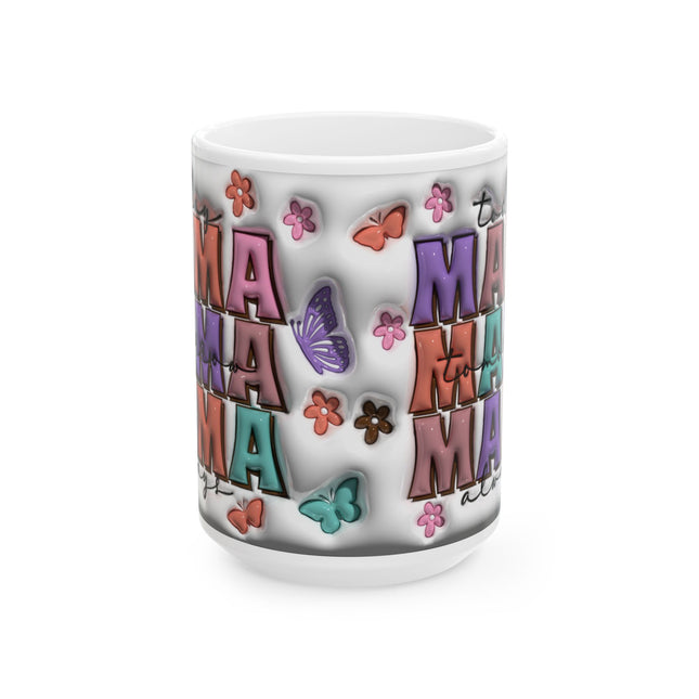 Always MAMA Colorful Floral Ceramic Mug