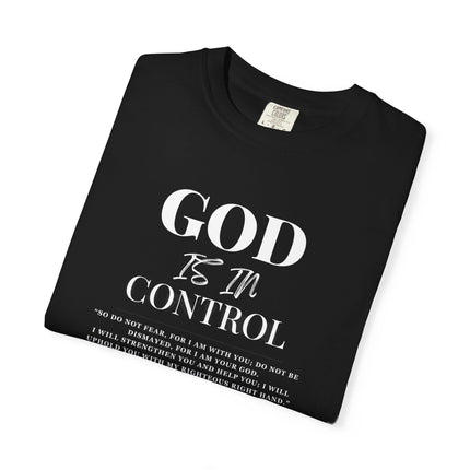 God Is In Control | Unisex Garment-Dyed T-Shirt