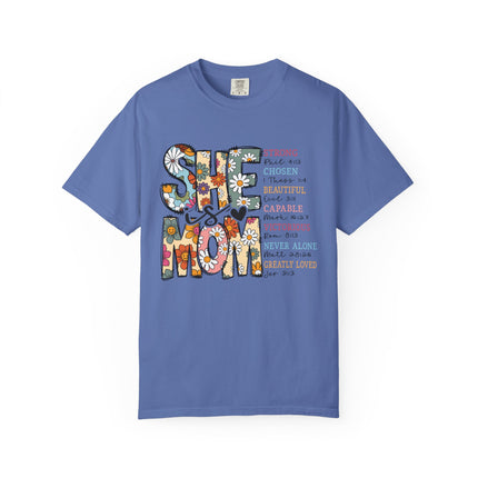 She Is Mom Comfort Color T-Shirt