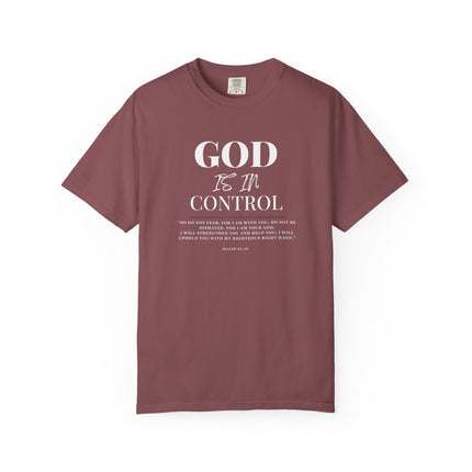 God Is In Control | Unisex Garment-Dyed T-Shirt