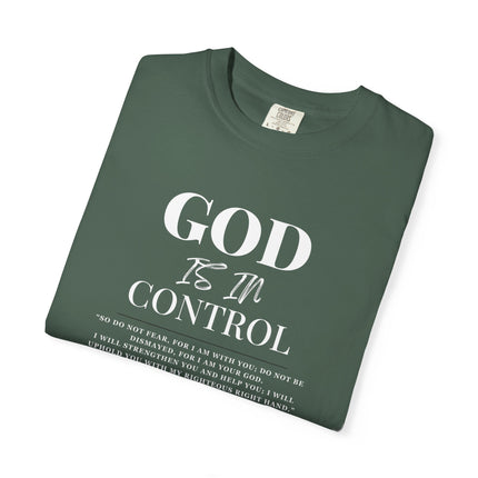 God Is In Control | Unisex Garment-Dyed T-Shirt