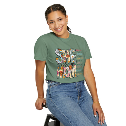 She Is Mom Comfort Color T-Shirt