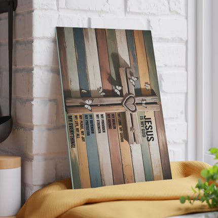 Jesus Is | Glass Charcuterie & Cutting Board