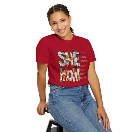 She Is Mom Comfort Color T-Shirt