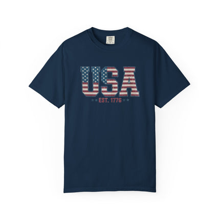USA EST. 1776 | Unisex Garment-Dyed T-Shirt