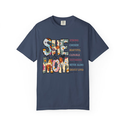 She Is Mom Comfort Color T-Shirt