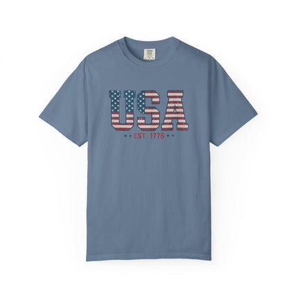 USA EST. 1776 | Unisex Garment-Dyed T-Shirt