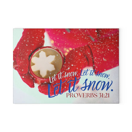 Clothed In Crimson | Glass Charcuterie & Cutting Board