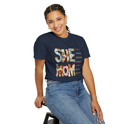 She Is Mom Comfort Color T-Shirt