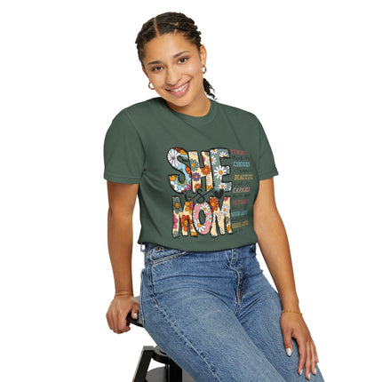 She Is Mom Comfort Color T-Shirt