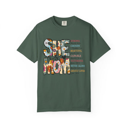 She Is Mom Comfort Color T-Shirt