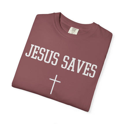 Jesus Saves | Unisex Garment-Dyed T-Shirt
