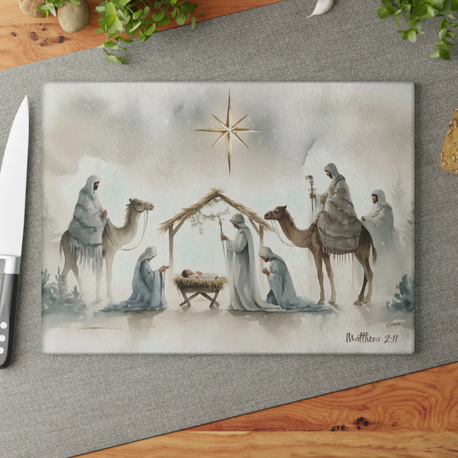 Wise Men Gather | Glass Charcuterie & Cutting Board