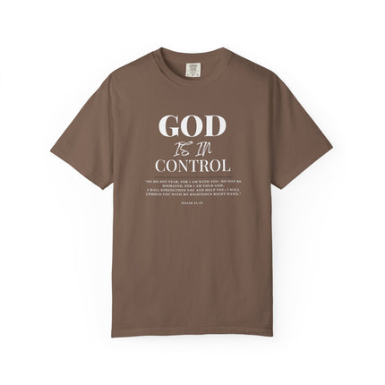 God Is In Control | Unisex Garment-Dyed T-Shirt