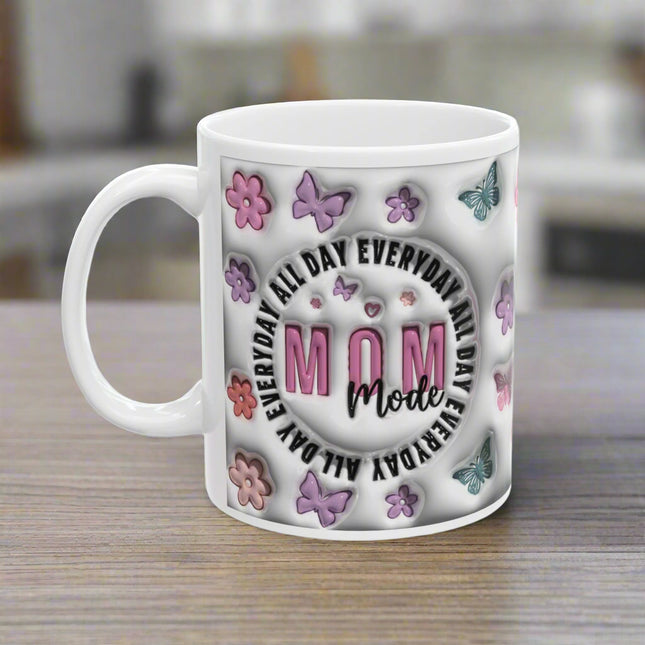 MOM Mode Colorful Floral Ceramic Mug