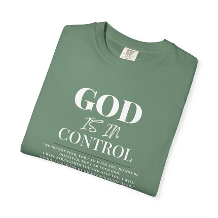 God Is In Control | Unisex Garment-Dyed T-Shirt