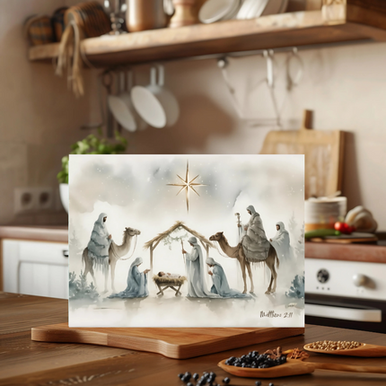 Wise Men Gather | Glass Charcuterie & Cutting Board