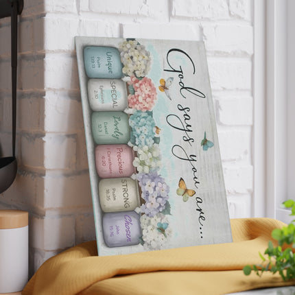 God Says You Are | Glass Charcuterie & Cutting Board