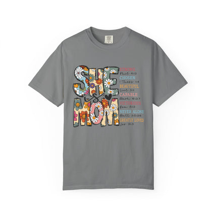 She Is Mom Comfort Color T-Shirt