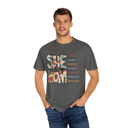 She Is Mom Comfort Color T-Shirt