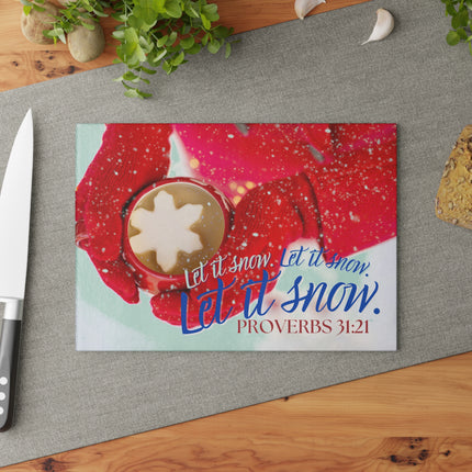 Clothed In Crimson | Glass Charcuterie & Cutting Board