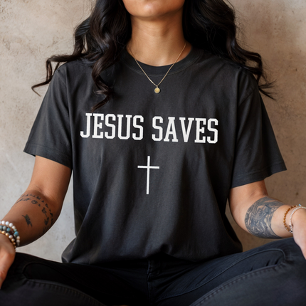 Jesus Saves | Unisex Garment-Dyed T-Shirt
