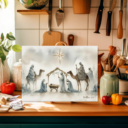 Wise Men Gather | Glass Charcuterie & Cutting Board