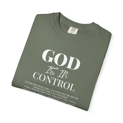 God Is In Control | Unisex Garment-Dyed T-Shirt