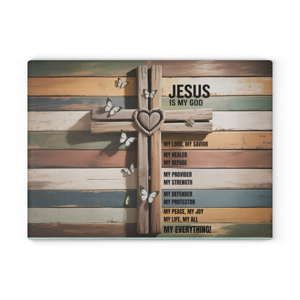 Jesus Is | Glass Charcuterie & Cutting Board