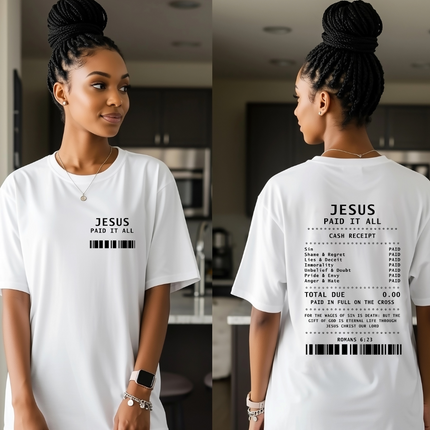 Jesus Paid It All | Unisex Garment-Dyed T-shirt