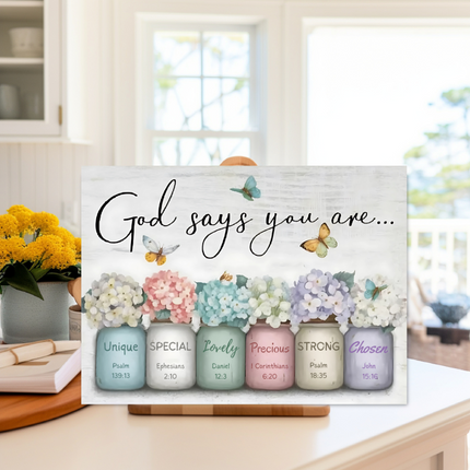 God Says You Are | Glass Charcuterie & Cutting Board