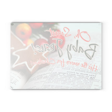 Sweet Baby Jesus | Christmas Glass Charcuterie & Cutting Board