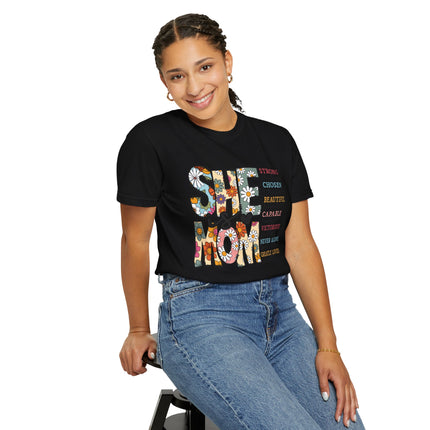 She Is Mom Comfort Color T-Shirt
