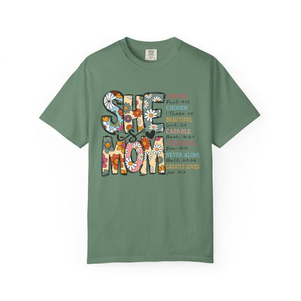 She Is Mom Comfort Color T-Shirt