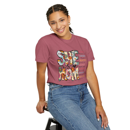 She Is Mom Comfort Color T-Shirt