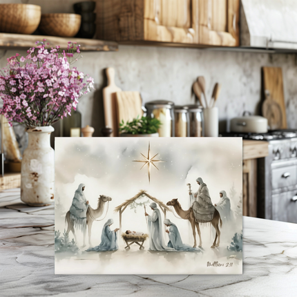 Wise Men Gather | Glass Charcuterie & Cutting Board