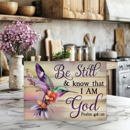 Be Still & Know | Glass Charcuterie Cutting Board