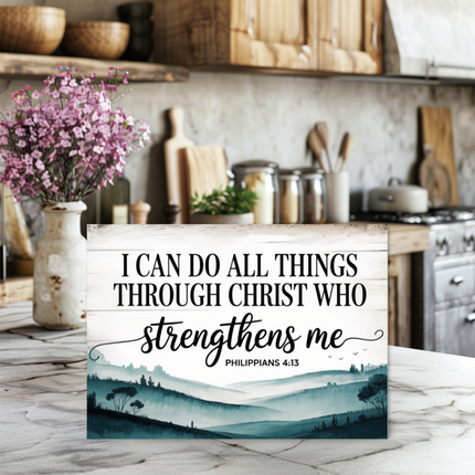 I Can Do All Things | Glass Charcuterie & Cutting Board